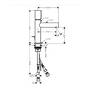 Hansgrohe 45010001 Single-Hole Faucet Select 110 With Pop-Up Drain 1.2 Gpm