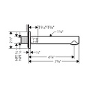 Hansgrohe 45410821 Tub Spout Straight