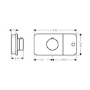 Hansgrohe 45711251 Thermostatic Module Trim For 1 Function