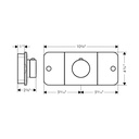 Hansgrohe 45712341 Thermostatic Module Trim For 2 Functions