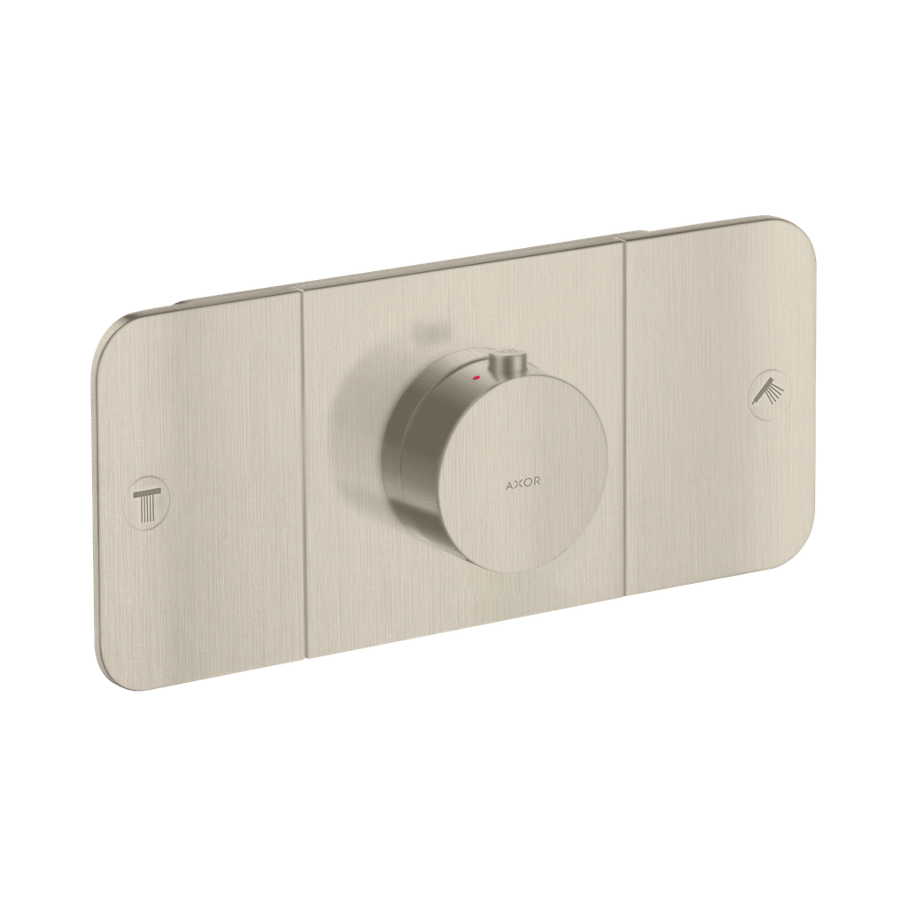 Hansgrohe 45712821 Thermostatic Module Trim For 2 Functions Brushed Nickel