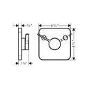 Hansgrohe 45772001 Showerhead Diverter Trim