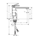 Hansgrohe 46011991 Single-Hole Faucet 130 Diamond Cut 1.2 Gpm