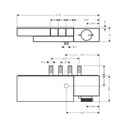 Hansgrohe 46141991 Thermostatic Trim For Exposed Installation For 3 Functions -