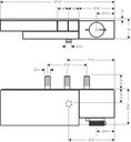 Hansgrohe 46241331 Thermostatic Trim For Exposed Installation For 2 Functions -