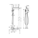 Hansgrohe 46441331 Freestanding Tub Filler Trim With 1.75 Gpm Handshower Diam