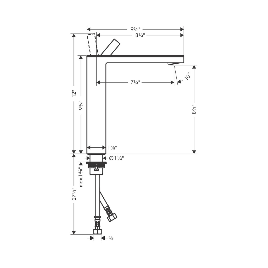 Hansgrohe 47020671 Single-Hole Faucet 230 1.2 Gpm