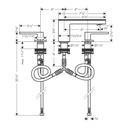 Hansgrohe 47052671 Widespread Faucet 70 Without Plate 1.2 Gpm