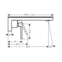 Hansgrohe 47060671 Wall-Mounted Single-Handle Faucet Trim 1.2 Gpm