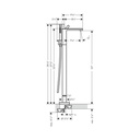 Hansgrohe 47442671 Freestanding Tub Filler Trim With 1.75 Gpm Handshower Withou