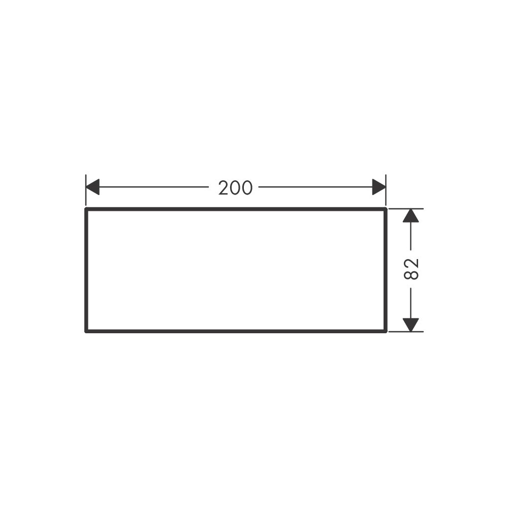 Hansgrohe 47903000 Plate 200 Metal