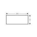 Hansgrohe 47903000 Plate 200 Metal