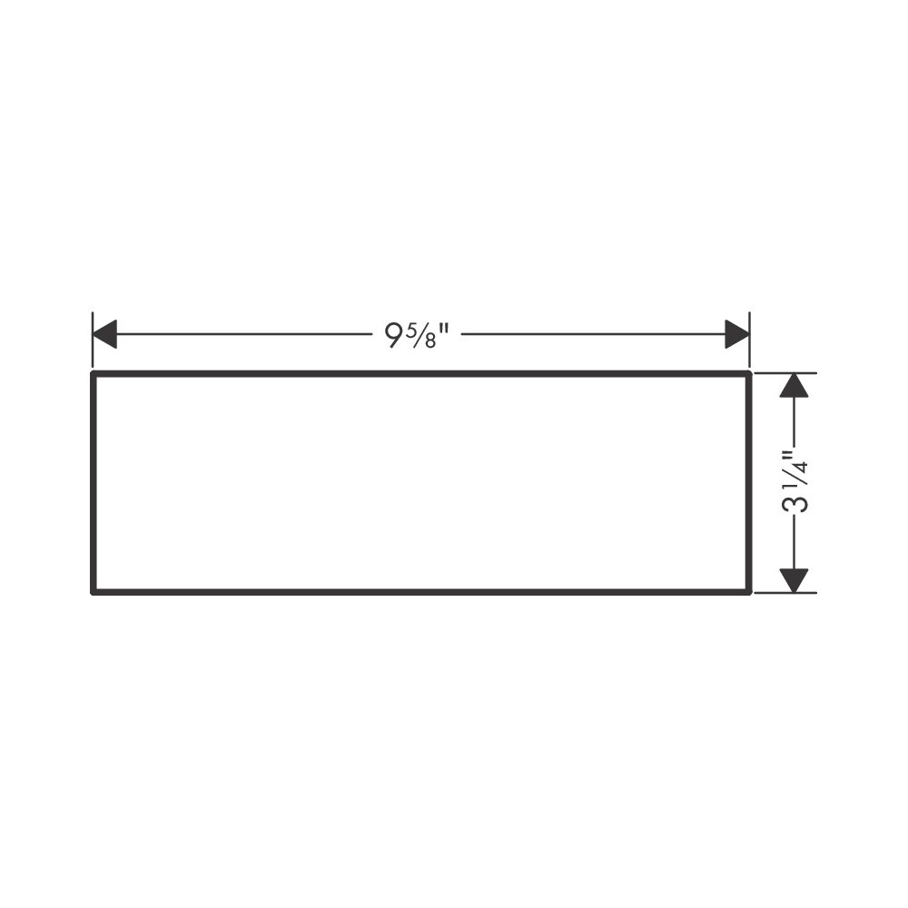 Hansgrohe 47904670 Black Glass Plate 245