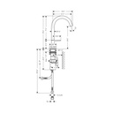 Hansgrohe 48020671 Single Hole Faucet Select 170 1.2 Gpm