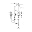 Hansgrohe 48070821 Widespread Faucet Select 170 1.2 Gpm
