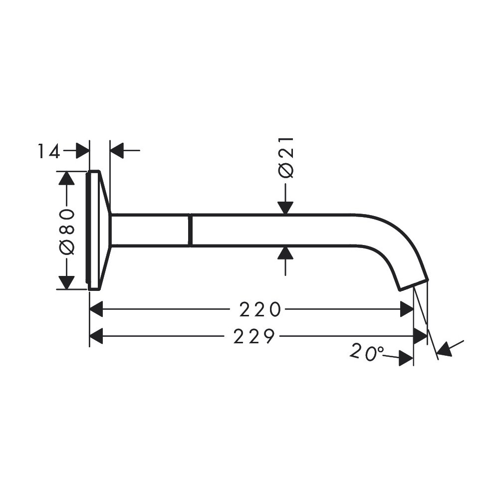 Hansgrohe 48112001 Wall-Mounted Single-Handle Faucet Select 1.2 Gpm
