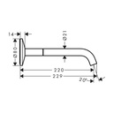 Hansgrohe 48112671 Wall-Mounted Single-Handle Faucet Select 1.2 Gpm