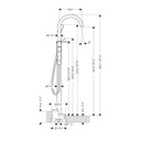 Hansgrohe 48441251 Freestanding Tub Filler Trim With 1.75 Gpm Handshower Brushed Gold Optic