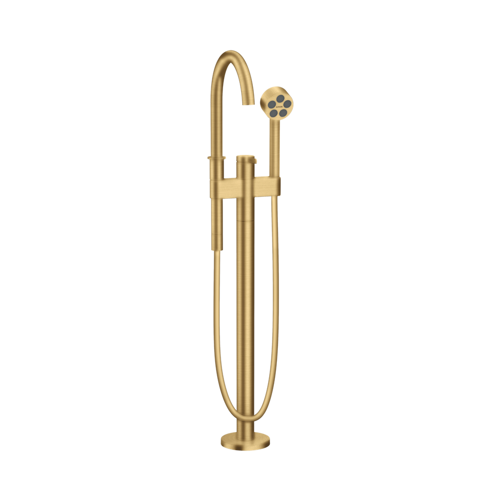 Hansgrohe 48441251 Freestanding Tub Filler Trim With 1.75 Gpm Handshower Brushed Gold Optic