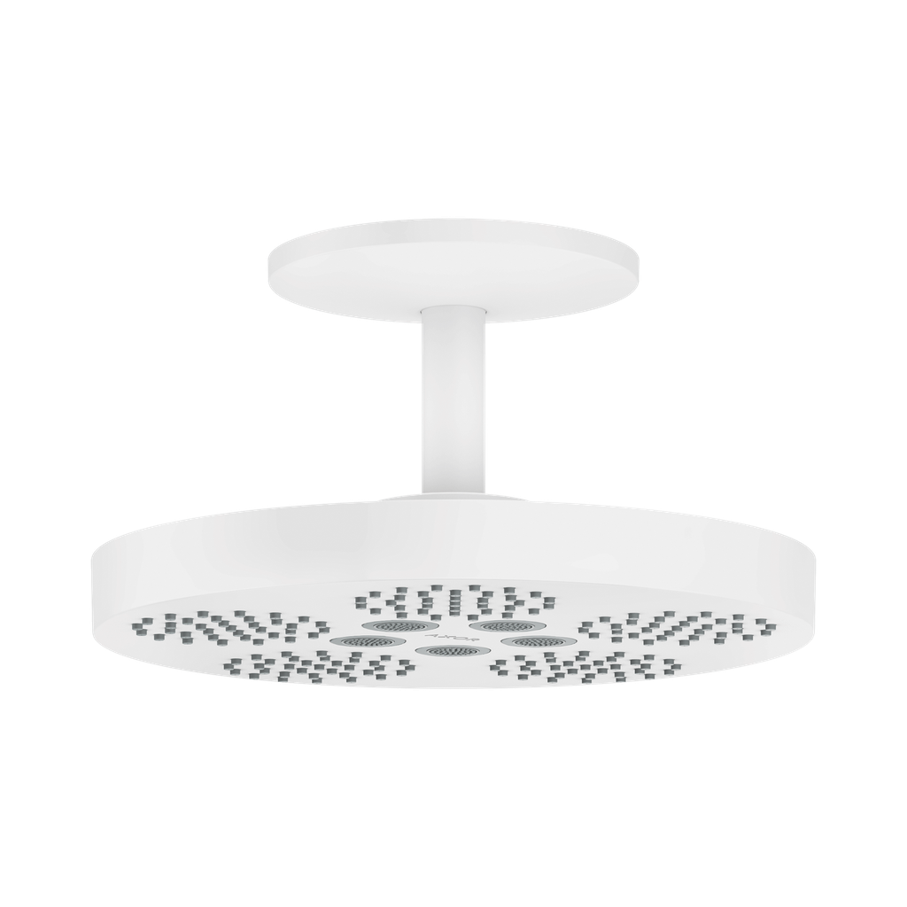 Hansgrohe 48484701 Showerhead 280 2-Jet With Ceiling Mount Trim 1.75 Gpm