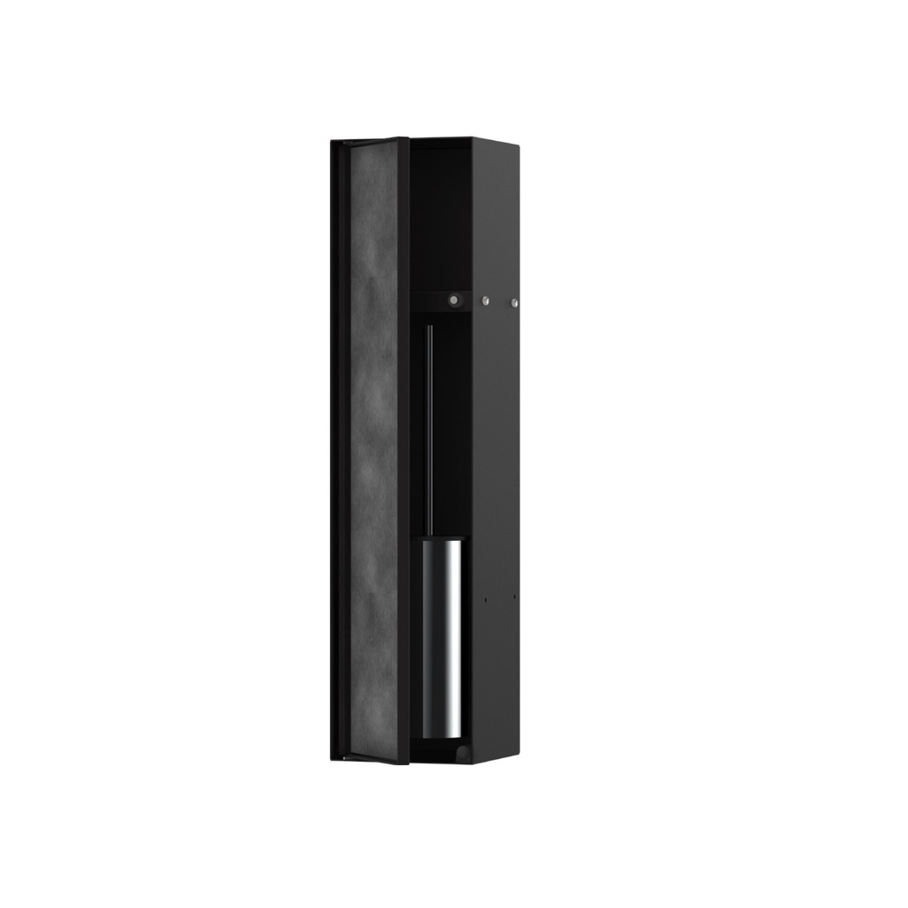Hansgrohe 56060670 Recessed Toilet Brush Holder With Shelf & Tileable Door