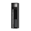 Hansgrohe 56062670 Xtrastoris Rock Recessed Toilet Brush Holder With Toilet Pap