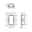 Hansgrohe 56070670 Xtrastoris Minimalistic Wall Niche With Open Frame 12"X 6"X
