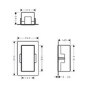 Hansgrohe 56076800 Wall Niche Frameless 12"X 6"X 5.5"