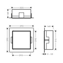 Hansgrohe 56091800 Wall Niche With Tileable Door 12"X 12"X 5.5"