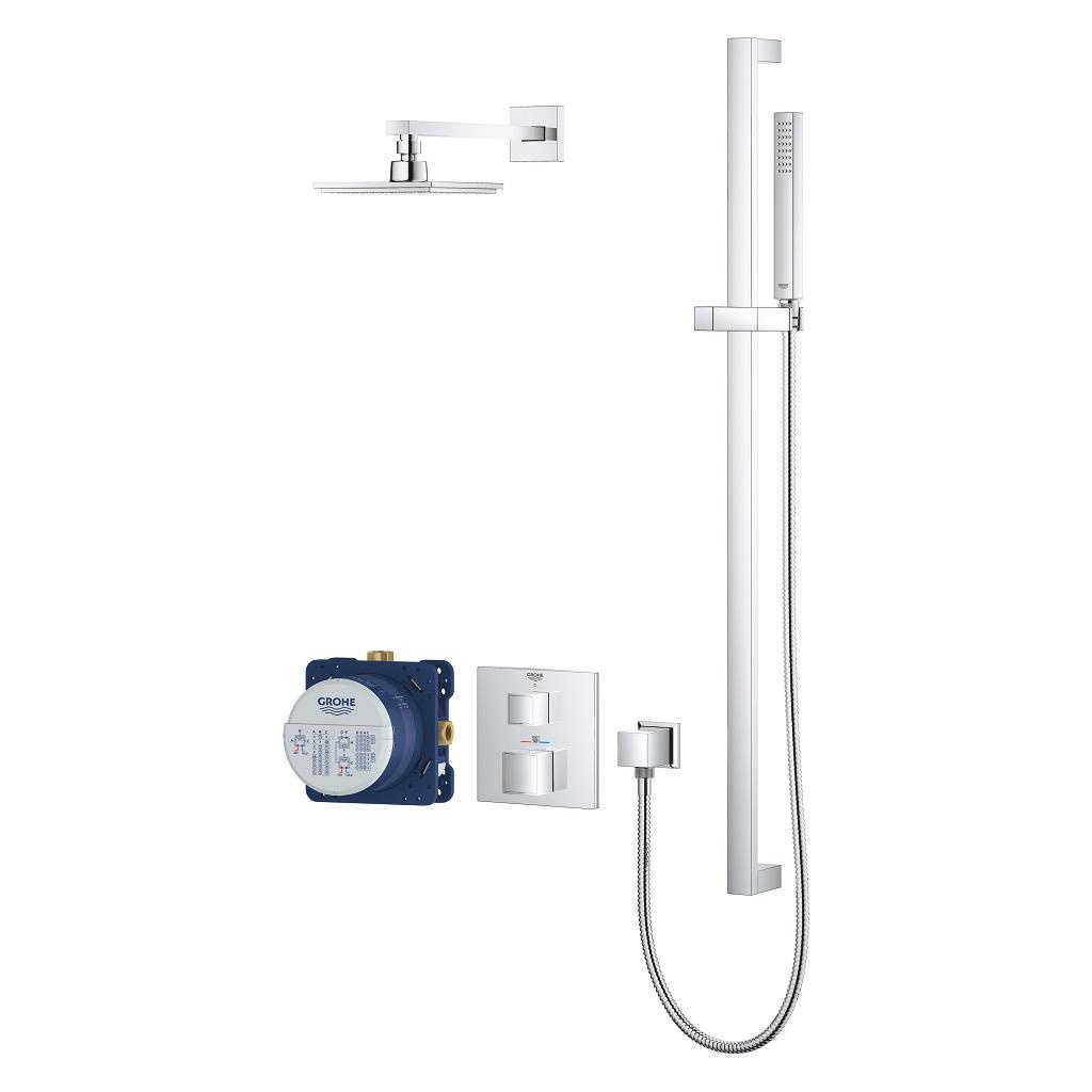 Grohe 34747000 Grohtherm Cube Shower Set with Euphoria Cube Chrome 2