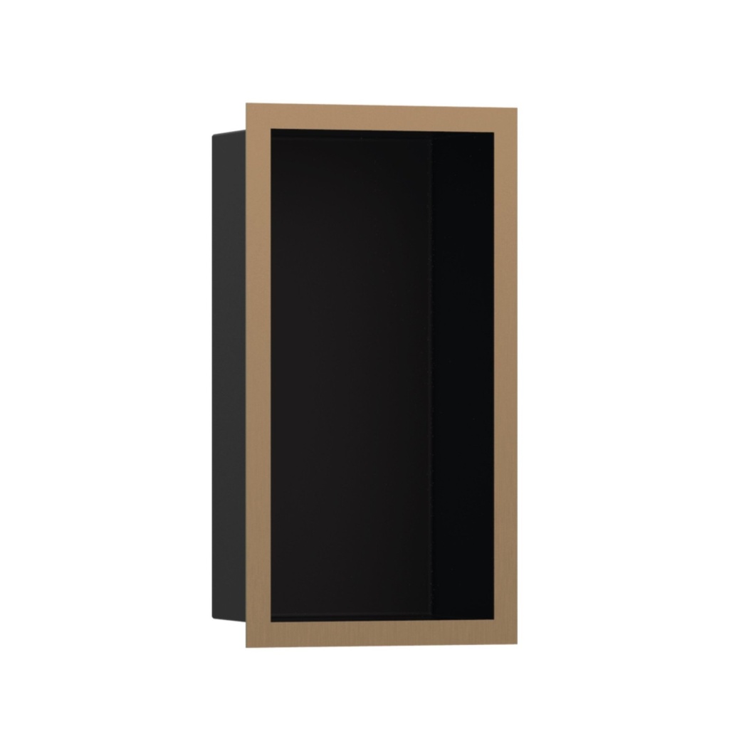 Hansgrohe 56095140 Xtrastoris Individual Wall Niche Matte Black With Design Fra