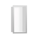Hansgrohe 56096800 Wall Niche Matte White With Design Frame 12"X 6"X 4"