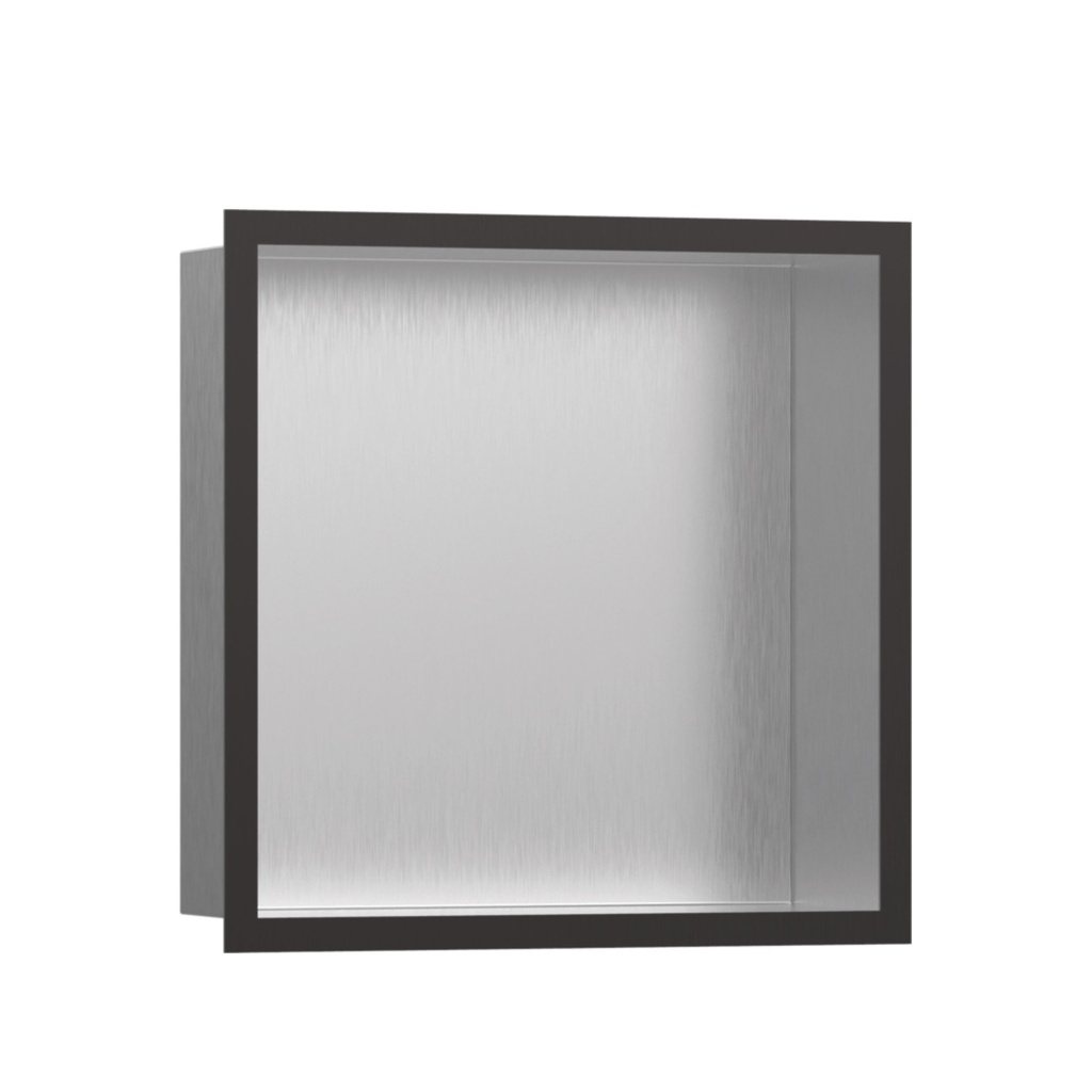 Hansgrohe 56097340 Wall Niche Brushed Stainless Steel With Design Frame 12"X 12