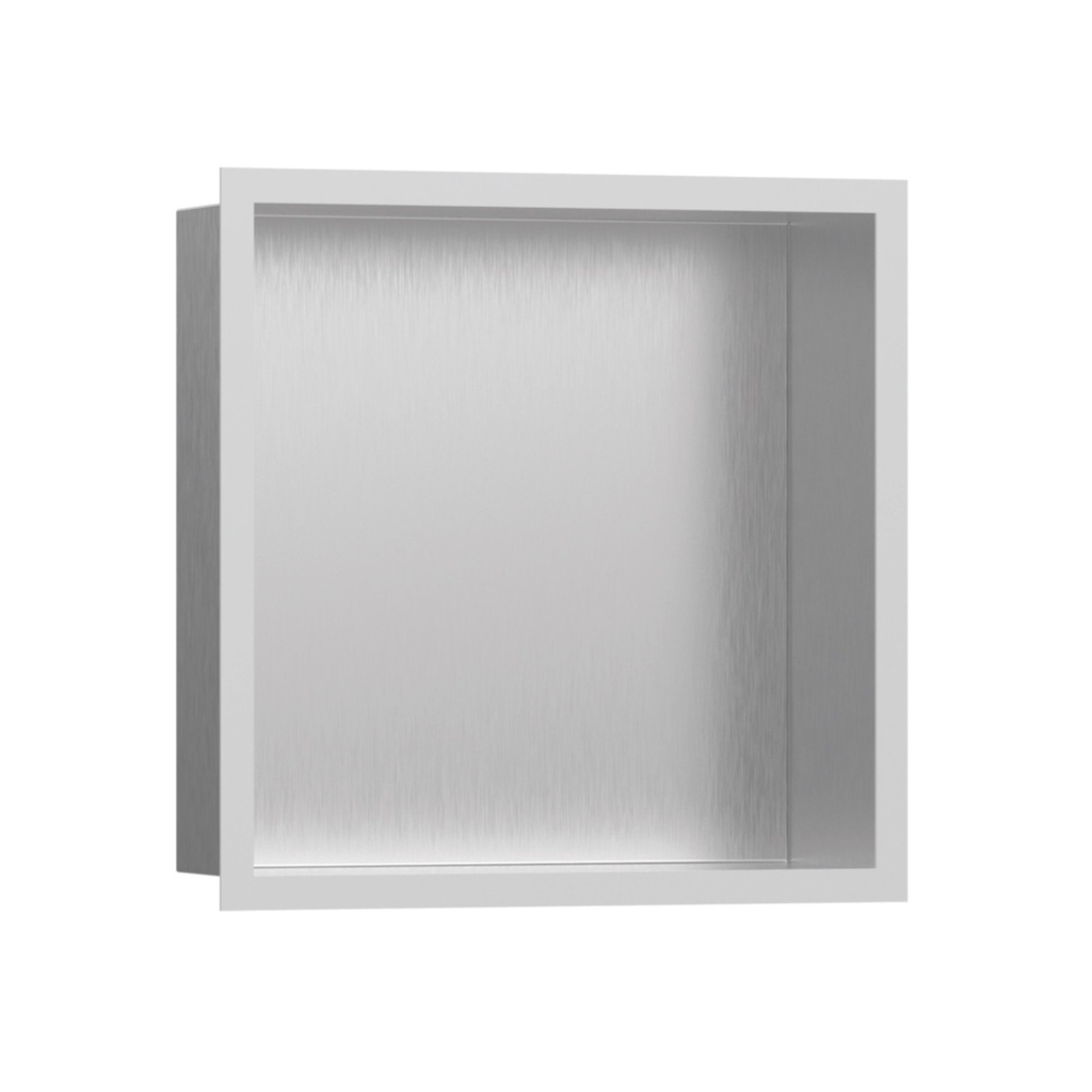 Hansgrohe 56097700 Wall Niche Brushed Stainless Steel With Design Frame 12"X 12