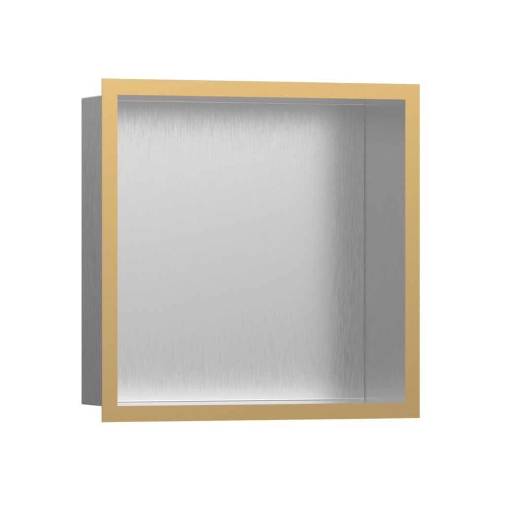 Hansgrohe 56097990 Wall Niche Brushed Stainless Steel With Design Frame 12"X 12