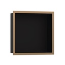 Hansgrohe 56098140 Wall Niche Matte Black With Design Frame 12"X 12"X 4"