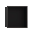 Hansgrohe 56098340 Wall Niche Matte Black With Design Frame 12"X 12"X 4"