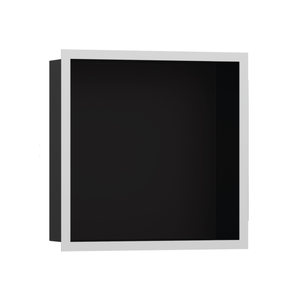 Hansgrohe 56098700 Wall Niche Matte Black With Design Frame 12"X 12"X 4"
