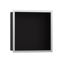 Hansgrohe 56098800 Wall Niche Matte Black With Design Frame 12"X 12"X 4"