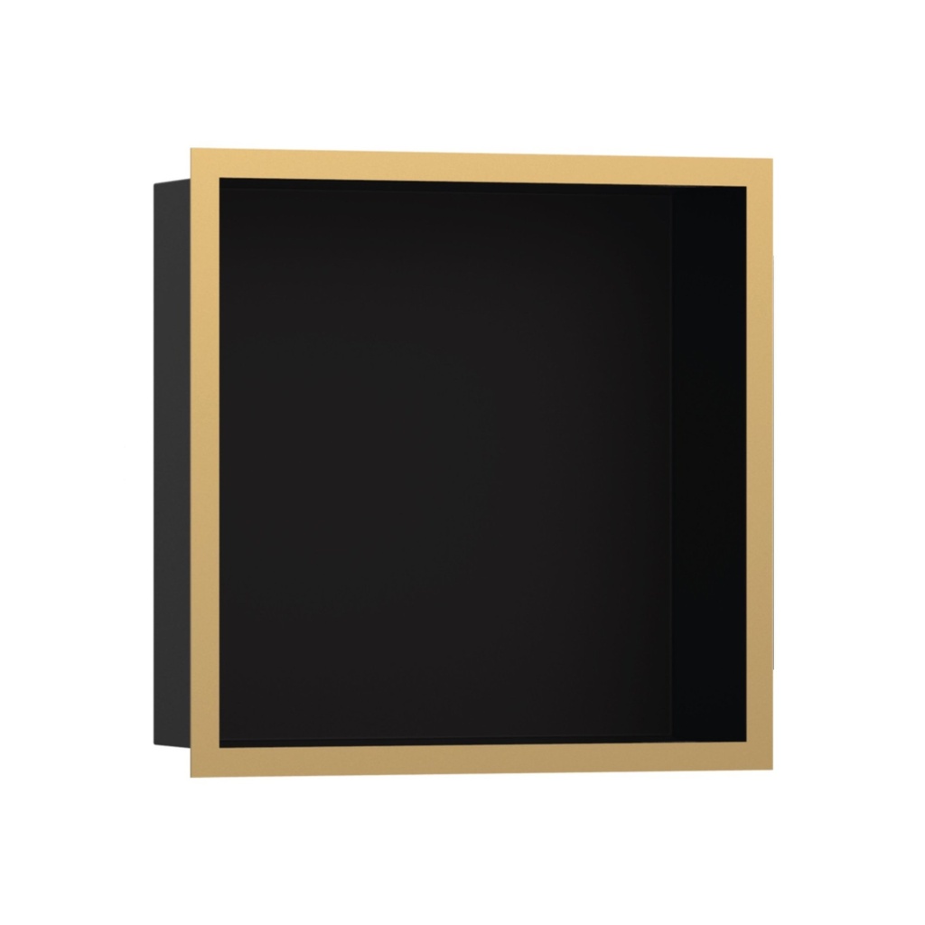 Hansgrohe 56098990 Wall Niche Matte Black With Design Frame 12"X 12"X 4"