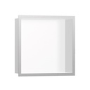Hansgrohe 56099800 Wall Niche Matte White With Design Frame 12"X 12"X 4"
