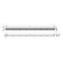 Hansgrohe 56128801 Raindrain Match Trim Boardwalk 59 1/8" With Height Adjustabl