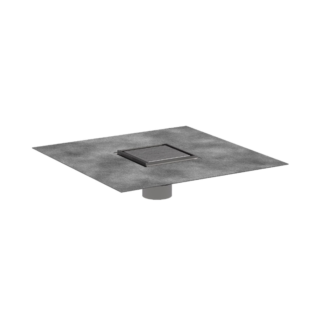 Hansgrohe 56130801 Raindrain Brilliance Point Drain Set 4"X 4" Trim Tileable Re
