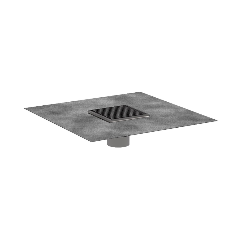 Hansgrohe 56132801 Raindrain Brilliance Point Drain Set 4"X 4" Trim With Height