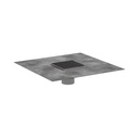 Hansgrohe 56132801 Raindrain Brilliance Point Drain Set 4"X 4" Trim With Height