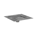 Hansgrohe 56137001 Raindrain Brilliance Point Drain Set 6"X 6" Trim With Rough