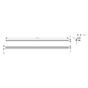 Hansgrohe 56161000 Wall Profile Adjustable