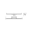 Hansgrohe 56220001 Complete Set 2" 31 1/2" Trim And Installation Set