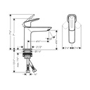 Hansgrohe 71253671 Logis Single-Hole Faucet 110 1.2 Gpm Matte Black