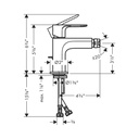 Hansgrohe 72210671 Rebris S Single-Hole Bidet Faucet